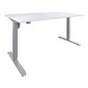 STIER Elektrisch Höhenverstellbarer Schreibtisch 501-33 Weiß mel. 68-118cm