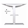 STIER Elektrisch Höhenverstellbarer Schreibtisch 501-33 Weiß mel. 68-118cm