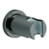 Grohe Handbrausehalter Rainshower n. verstellb., rd Rosette, hard graphite