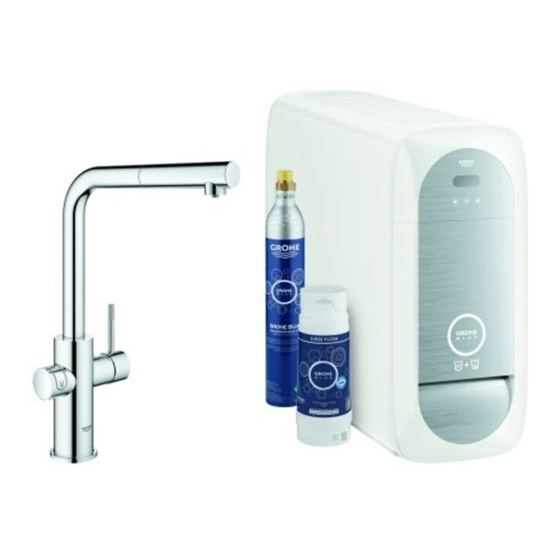 Grohe Spültisch-Einhebelmischer Blue Home c, L-Auslauf-Starter K, ausz. M-Ausl