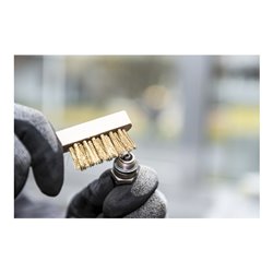 Klingspor BHZ 600 Zündkerzenbürste Anzahl Reihen 3, 45 x 17 x 145 mm, Holzgriff 0,17 Edelstahl