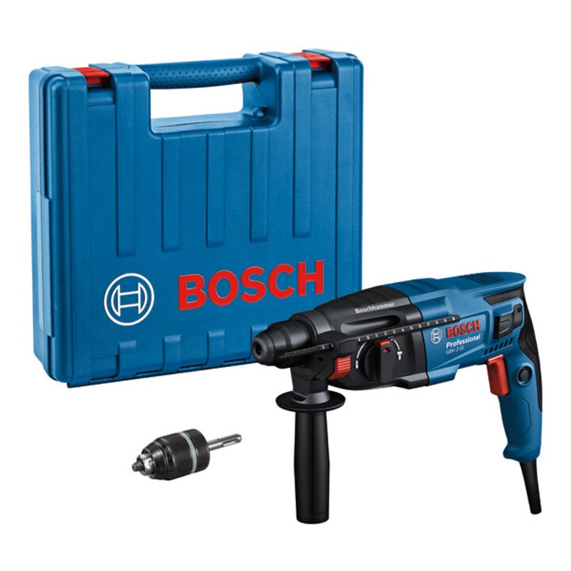 Bosch Bohrhammer mit SDS plus GBH 2-21: Schnellspannbohrfutter SDS plus-Adapter