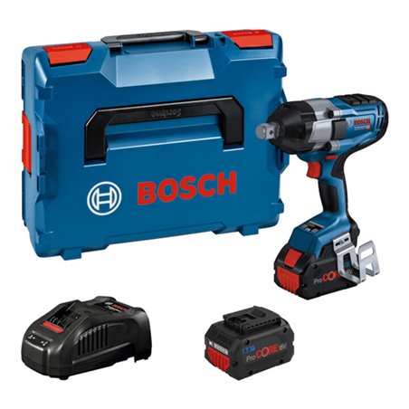 Bosch Akku-Drehschlagschrauber GDS 18V-1050 H mit 2x Akku, Schnellladegerät, L-BOXX