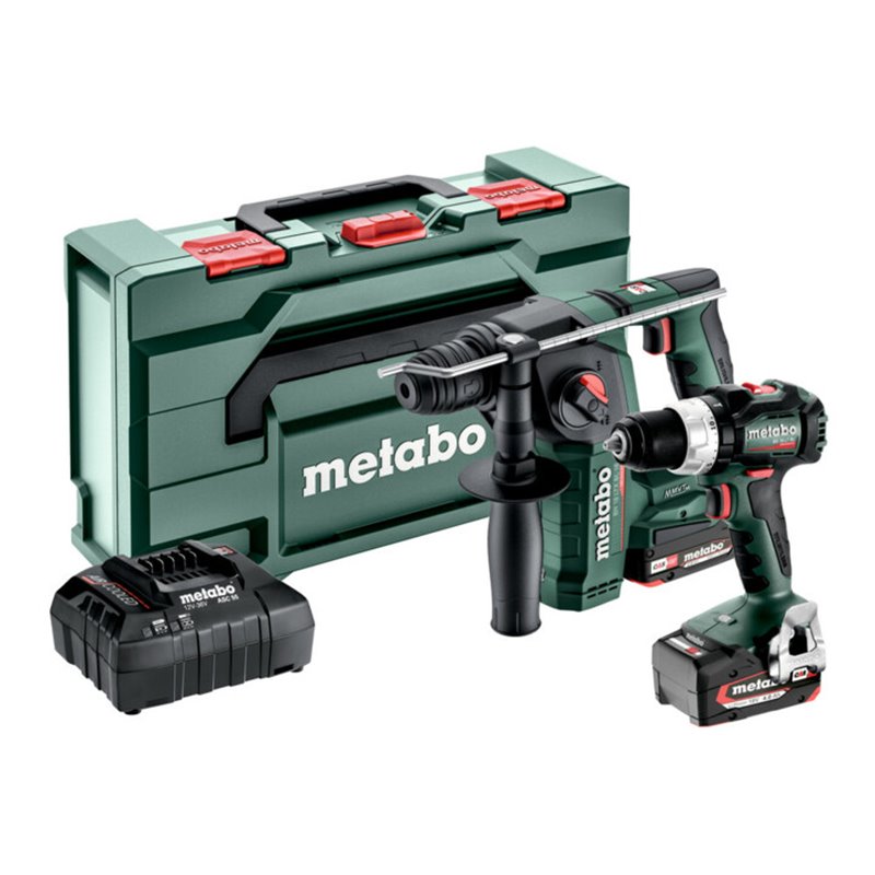 Metabo Akku Combo Set 2.5.2 18V BS 18 LT BL + BH 18 LTX BL 16 metaBOX 145 L