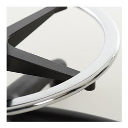 STIER Stehhilfe mit Gleitern und Fußring Sitzhöhe 640-890 mm PU-Sitz mit Griffmulde