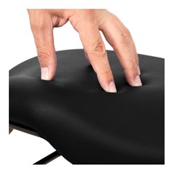 STIER Multibeweglicher Hocker mit Sattelsitz schwarz Sitzhöhe 510-700 mm