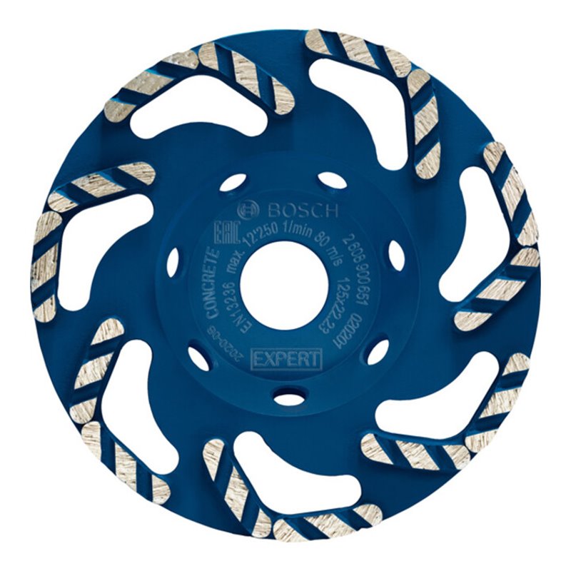 Bosch EXPERT Concrete Diamanttopfscheibe 125 x 22,23 x 4,5mm für Betonschleifer und Winkelschleifer