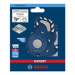 Bosch EXPERT Concrete Diamanttopfscheibe 125 x 22,23 x 4,5mm für Betonschleifer und Winkelschleifer