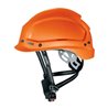 Uvex Schutzhelm uvex pheos alpine, Größe 52 cm - 61 cm, orange, kurzer Schirm