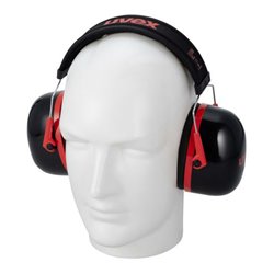 Uvex Kapselgehörschutz uvex K3, schwarz, rot, SNR 33 dB, Größe S, M, L