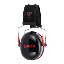 Uvex Kapselgehörschutz uvex K3, schwarz, rot, SNR 33 dB, Größe S, M, L