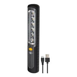 Akku LED Handleuchte HL 300 AD 300lm, mit Dynamo, Haken, Magnet