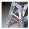 Euroline Alu-Stufenstehleiter mit vier Federrollen und zwei Feststellern Nr. 30573