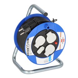 Garant Kompakt Kabeltrommel mit USB-Ladefunktion 15m H05VV-F3G1,5