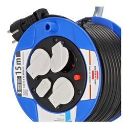 Garant Kompakt Kabeltrommel mit USB-Ladefunktion 15m H05VV-F3G1,5