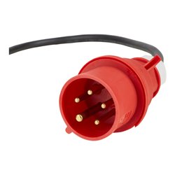 Kompakter Gummi-Stromverteiler BSV 3 FI/16-7 IP44 2m H07RN-F5G2.5