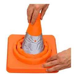 STIER Faltbarer Leitkegel 420 mm 1 Streifen 5 Stk