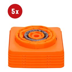 STIER Faltbarer Leitkegel 420 mm 1 Streifen 5 Stk