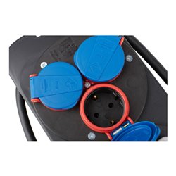 Stromstation CEE1 IP44 Stecker 400V/16A Steckdosen 1x CEE 400V/16A+3x 230V/16A