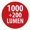 LED Akku-Handleuchte HL 1000 A, IP54, 1000+200lm