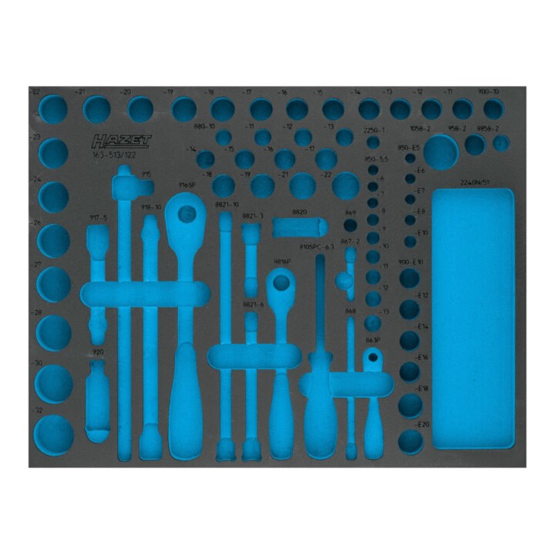HAZET 2K-Weichschaum-Einlage 163-513L