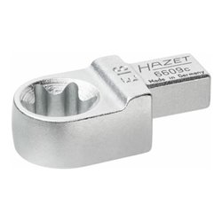 HAZET Einsteck TX Ringschlüssel 6609C-E18 Einsteck-Vierkant 9 x 12 mm Außen TX Profil E18