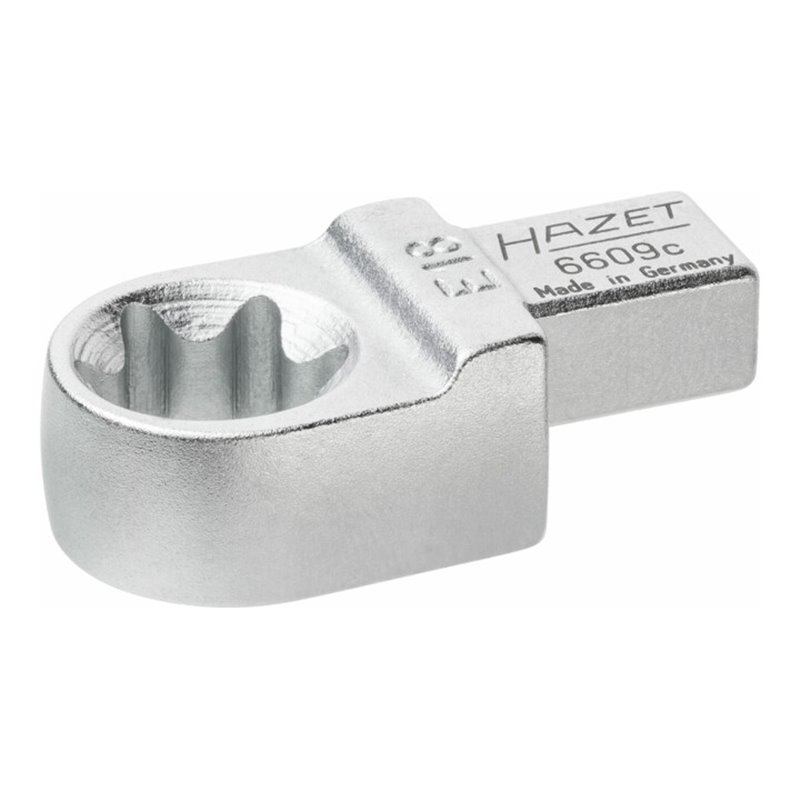 HAZET Einsteck TX Ringschlüssel 6609C-E18 Einsteck-Vierkant 9 x 12 mm Außen TX Profil E18