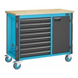 HAZET Fahrbare Werkbank 179NW-8 Schubladen, flach: 8 x 81 x 522 x 398 mm