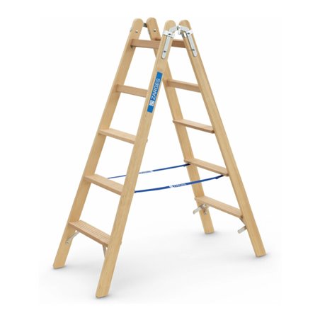 ZARGES Crestastep B - Holz-Stufenleiter 2 x 5 Stufen