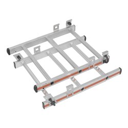 ZARGES Stufen-Stehleiter, beidseitig begehbar, gepolsterte Stufenvorderkante