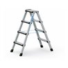 ZARGES Stufen-Stehleiter, beidseitig begehbar, gepolsterte Stufenvorderkante