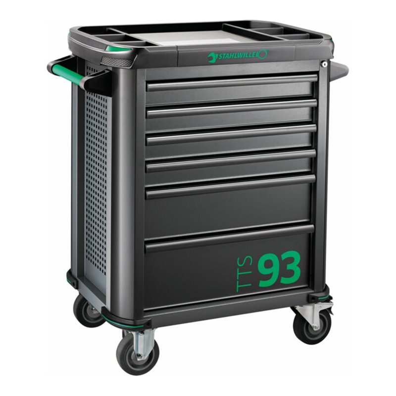 Stahlwille Werkstattwagen TTS 93/6 A 6 Schubl. 481 x 877 x 1000 mm anthrazit, RAL 7016 schwarz RAL 9005