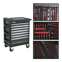 STIER Werkstattwagen Premium bestückt 223-teilig