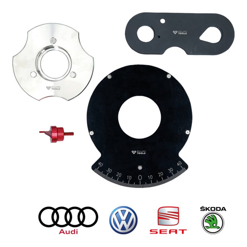 Brilliant Tools Steuerketten-Prüfwerkzeug-Satz, für VAG 1.2, 1.4 TFSi