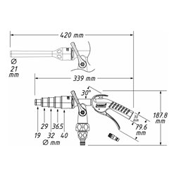 HAZET Waschpistolen Satz 9048P-2/3