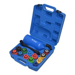 Brilliant Tools MASTER Öl-Einfülltrichter-Satz mit drehbarem Winkelarm, 15-tlg