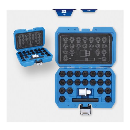 Brilliant Tools Felgenschloss-Sortiment für VW, 22-tlg