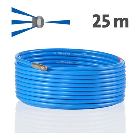 Kränzle Rohrreinigungsschlauch 25m mit Frontbohrung (D12)