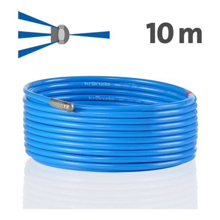 Kränzle Rohrreinigungsschlauch 10m mit Frontbohrung (D12)