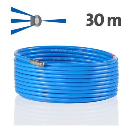 Kränzle Rohrreinigungsschlauch 30m mit Frontbohrung (D12)