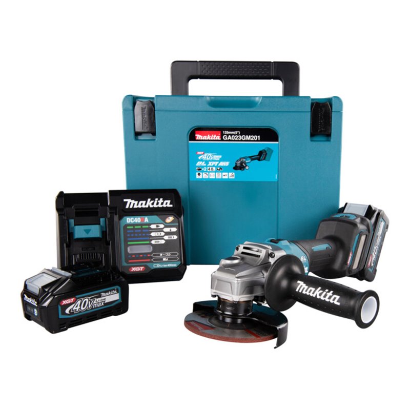 Makita Akku-Winkelschleifer XGT 40V GA023GM201