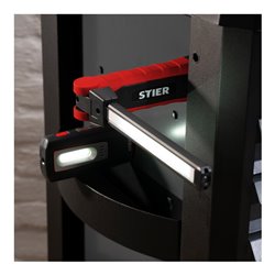 STIER LED Arbeitsleuchten Set, 300/1000 Lumen, 120°