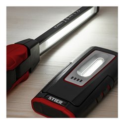 STIER LED Arbeitsleuchten Set, 300/1000 Lumen, 120°