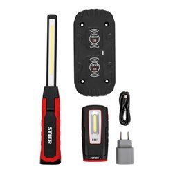 STIER LED Arbeitsleuchten Set, 300/1000 Lumen, 120°