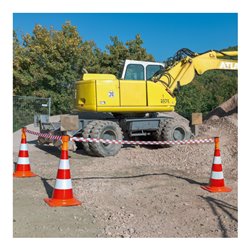 Moravia MORION Kegel-Gurt rot-weiß reflekt 3 m