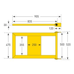 Moravia RammGel S-line TÜR m/GDF + Mittelpf.[K]
