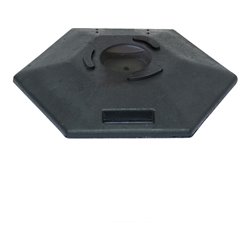 Moravia Fuß 6-eckig Recyc. PVC f/Leitpin