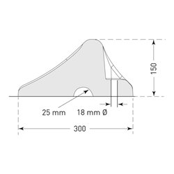 Moravia Radstopp Heavy Duty schwarz