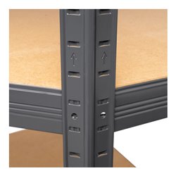 STIER Eck-Fachbodenregal Fachlast 250kg HxBxT 1800x900x450 mm