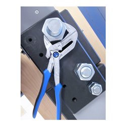 Gedore Zangenschlüssel, Spannweite bis 52 mm, glatt ohne Zähne, verstellbar, Multifunktionswerkzeug, SB 183 10 TC